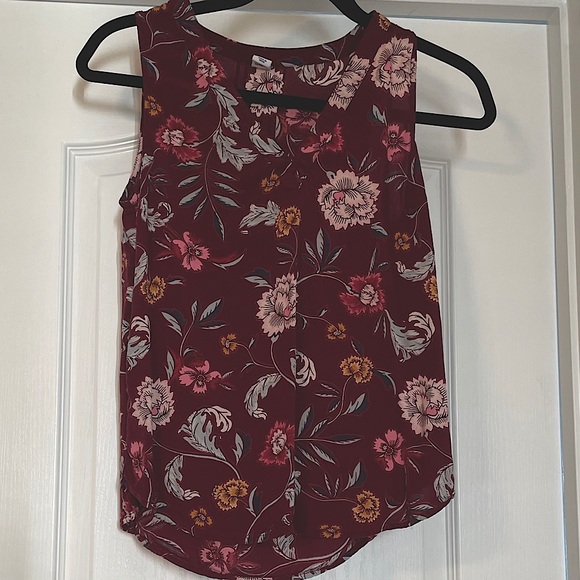 Old Navy Floral Tank - Picture 1 of 3